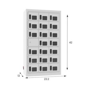 21 Bay Cell Phone Lightning and Type-c 2 in 1 Charging and Storage Locker